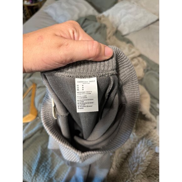 American Eagle Sweater Material Ribbed Flare Pants - Picture 9 of 9